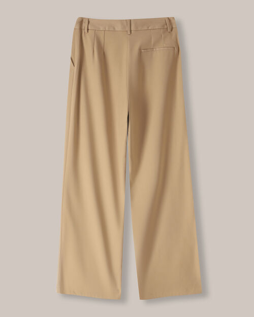 Pantalón Wide Leg Café
